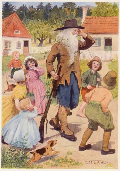 Illustration zur Geschichte von Rip Van Winkle von Maria Louise Kirk