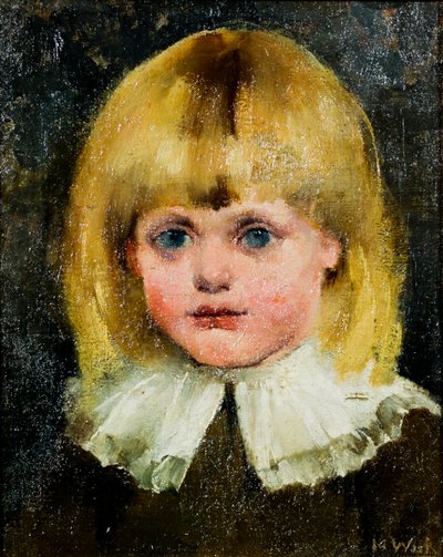 Mädchenkopf (Hilja Tukiainen) von Maria Wiik