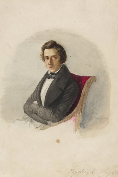 Porträt von Frederic Chopin (1810-1849) von Maria Wodzinska