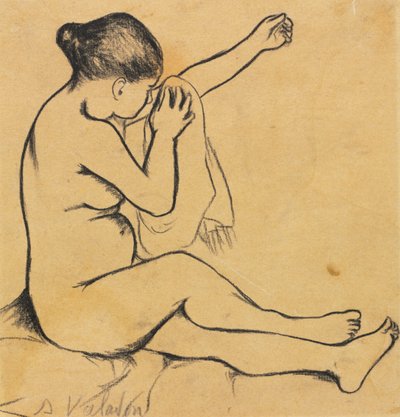Sitzender weiblicher Akt, erstes Drittel 1900er von Marie Clementine (Suzanne) Valadon