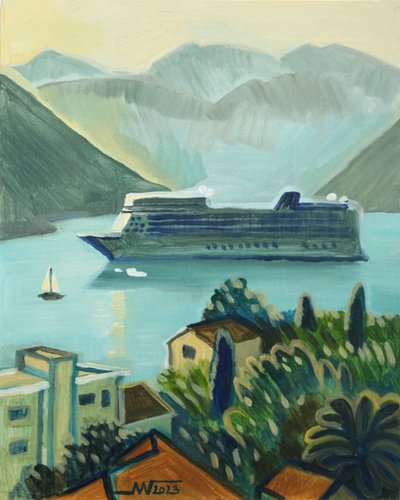 Küstenkreuzfahrtschiff Aussicht von Marina Gorkaeva