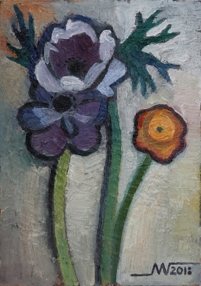 Lebendige Gartenblumen von Marina Gorkaeva