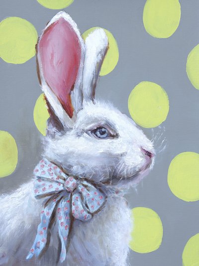 Charmanter Polka Dot Hase von Marina Kozyr