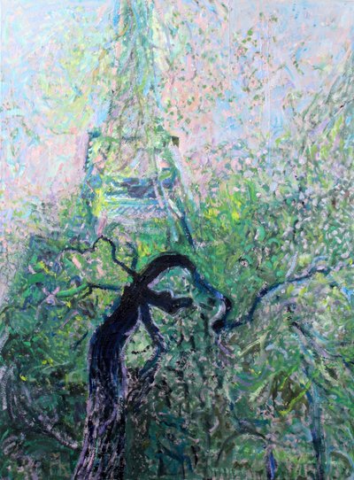 Eiffelturm durch die Bäume von Marina Nelson