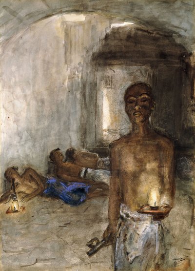 Opiumraucher, Saigon von Marius Alexander Jacques Bauer