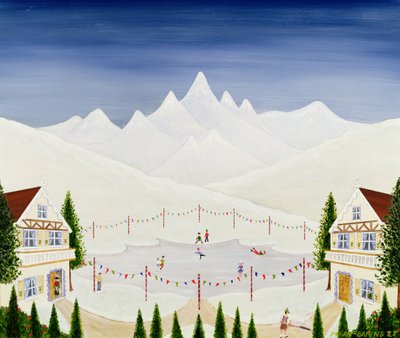 Schlittschuhlaufen in St. Moritz von Mark Baring