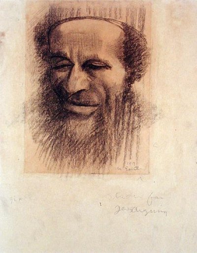 Kopf eines Rabbiners, ca. 1910 von Mark Gertler