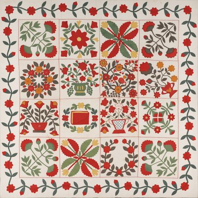 "Album Quilt", Baltimore, Maryland, ca. 1861 von Martha E. Keech