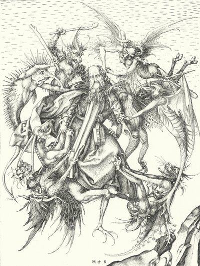 Versuchung des heiligen Antonius von Martin (after) Schongauer