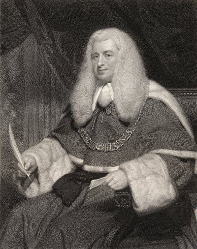Lord Lloyd Kenyon, graviert von William Holl (1807-71) aus 