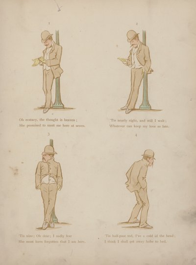 Seite aus den Humours of Cynicus (farbige Gravur) von Martin  Anderson