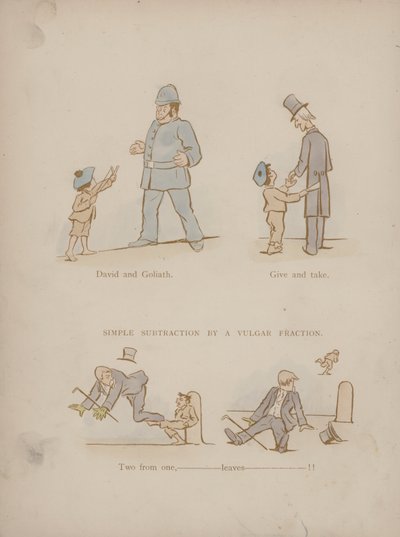 Seite aus den Humours of Cynicus (farbiger Stich) von Martin  Anderson