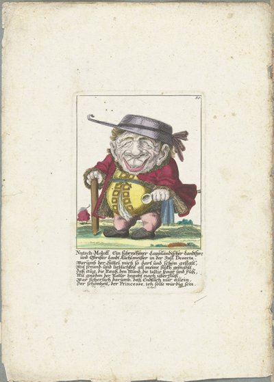 Karikatur von Nutsch-Moloff von Martin Engelbrecht (attributed to)