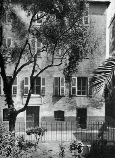 Das Haus, in dem Napoleon geboren wurde, Ajaccio, Korsika, 1937 von Martin Hurlimann