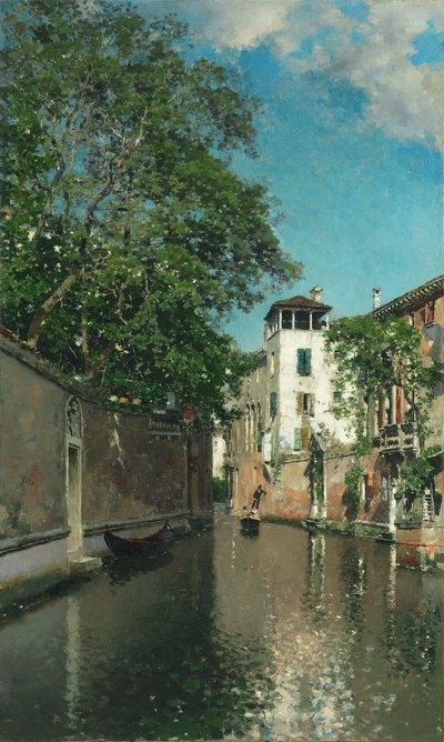 Kanal in Venedig, ca. 1880 von Martín Rico y Ortega