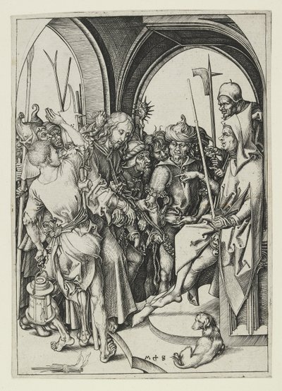 Christus vor Annas, spätes 15. Jahrhundert von Martin Schongauer