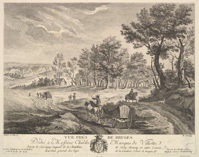 Ansicht in der Nähe von Brügge von Martin de Monchy