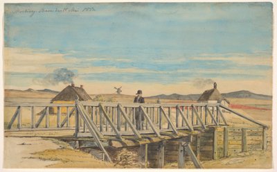 Landschaft mit einer Brücke in der Nähe von Mosbjerg von Martinus Rørbye