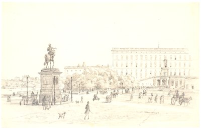 Stockholmer Schloss von Martinus Rørbye