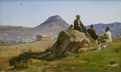 Blick auf Athen von Südwesten von Martinus Rorbye