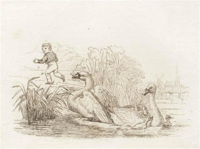 Illustration zu "Halvhundrede Fabler for Børn" von Hey von Martinus Rørbye
