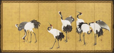 Kraniche von Maruyama Okyo