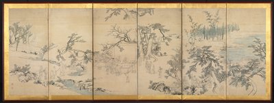 Literarische Versammlung im Orchideenpavillon, späte 1700er von Maruyama Okyo