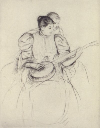 Die Banjo-Lektion von Mary Cassatt