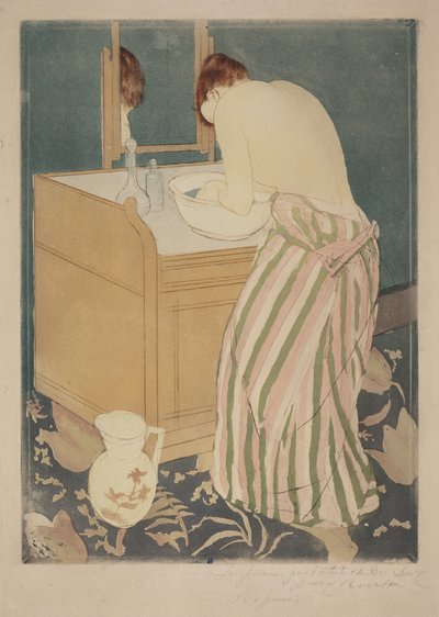 Badende Frau von Mary Cassatt
