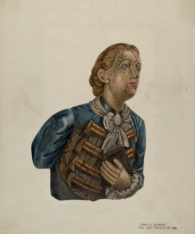 Galionsfigur von Bark George, ca. 1939 von Mary E Humes