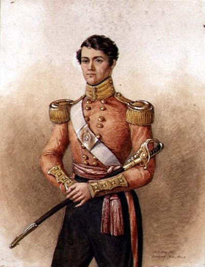 Porträt von Major Charles Hamilton Wake (gest. 1871) 34. Native Indian Infantry von Mary Ellen Best