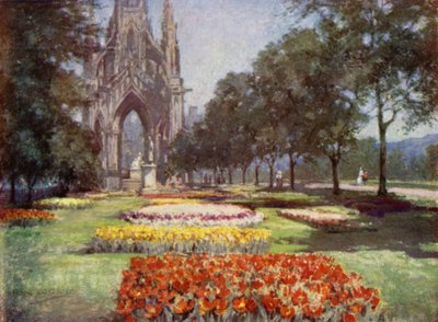 Schottische Gärten: Princes Street Gardens, Edinburgh von Mary Georgina Wade Wilson