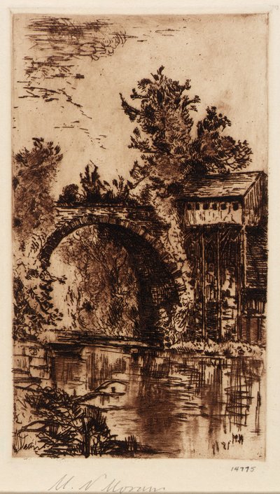 Brücke über den Buskill, Easton, Pa. von Mary Nimmo Moran