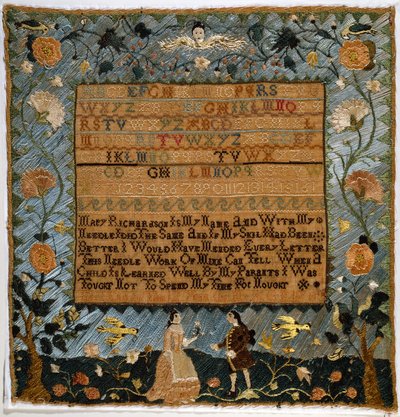 Stickmustertuch von Mary Richardson