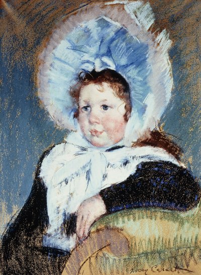 Dorothy mit einem sehr großen Hut und einem dunklen Mantel, ca. 1904 von Mary Cassatt