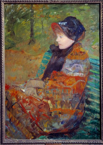 Porträt von Mademoiselle C Lydia Cassatt, Schwester der Künstlerin, von Mary Cassatt (1844-1926) 1880 von Mary Stevenson Cassatt