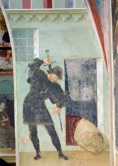 Die Enthauptung Johannes des Täufers von Tommaso Masolino da Panicale