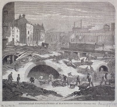 Blackfriars Bridge, London, 1863 von Mason Jackson