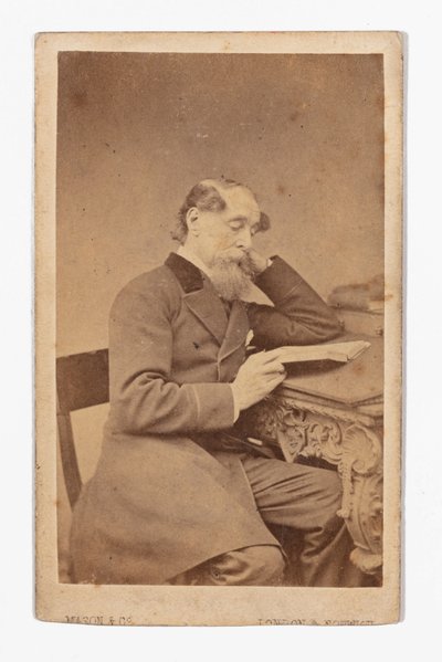 Carte-de-visite von Charles Dickens, von Mason & Co von Mason and Co.