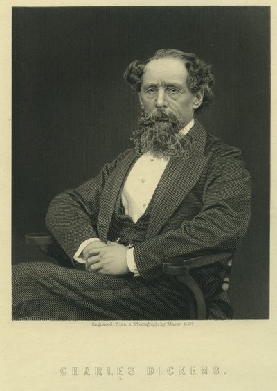Charles Dickens, Porträt nach einem Foto von Herbert Watkins von Mason and Co.