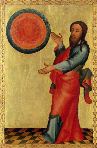 Die Teilung der Wasser vom Hochaltar von St. Peter in Hamburg, der Grabower Altar, 1383 von Master Bertram of Minden