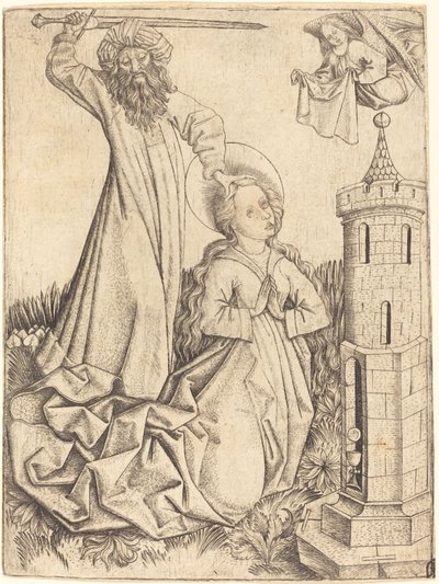 Das Martyrium der Heiligen Barbara von Master E.S.