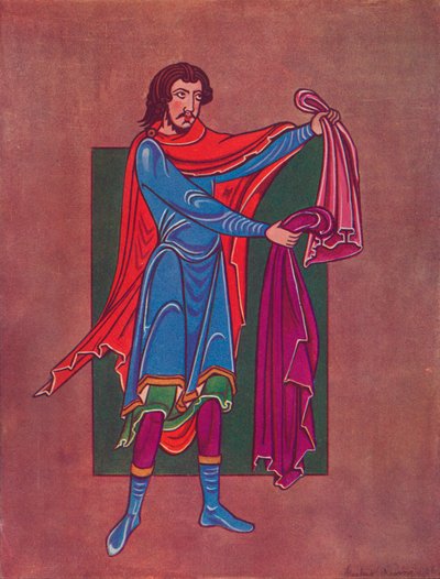 Elkanah aus der St. Eadmundsbury Bibel, ca. 1135, 1927 von Master Hugo