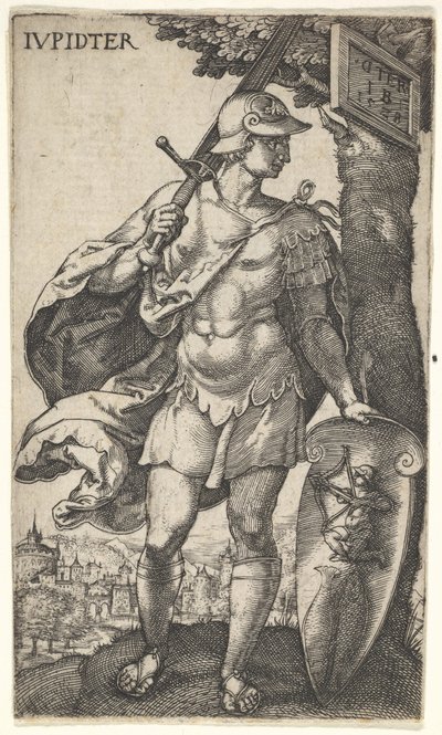 Jupiter, aus Die Götter, die über die Planeten herrschen, 1528 von Master I.B.