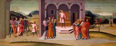 Daniel rettet Susanna, das Urteil Daniels und die Hinrichtung der Ältesten, ca. 1500 von Master of Apollo and Daphne