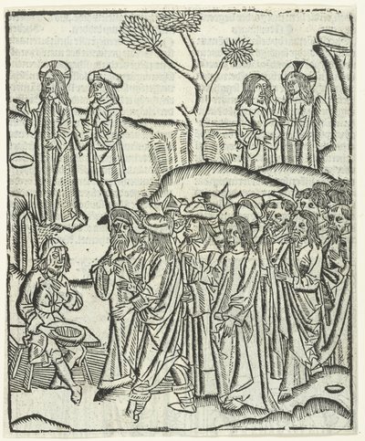 Christus heilt den blinden Bartimäus von Master of Delft (attributed to)