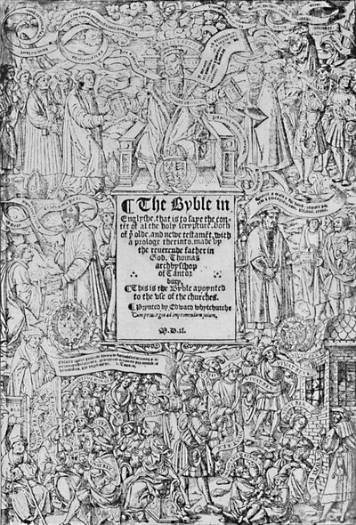 Titelseite der Großen Bibel, 1540, 1903 von Master of Francois de Rohan