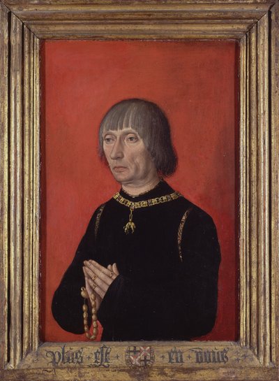 Porträt von Lodewijk van Gruuthuuse, ca. 1472-82 von Master of Portraits of Princes