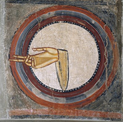 Die Hand Gottes (aus Sant Climent de Taüll) von Master of Tahull