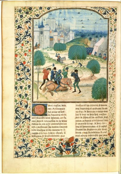 MS Fr 87 Miniatur aus Band II der Chronik von England, geschrieben von Jean de Wavrin, Lord of Forestel von Master of Wavrin